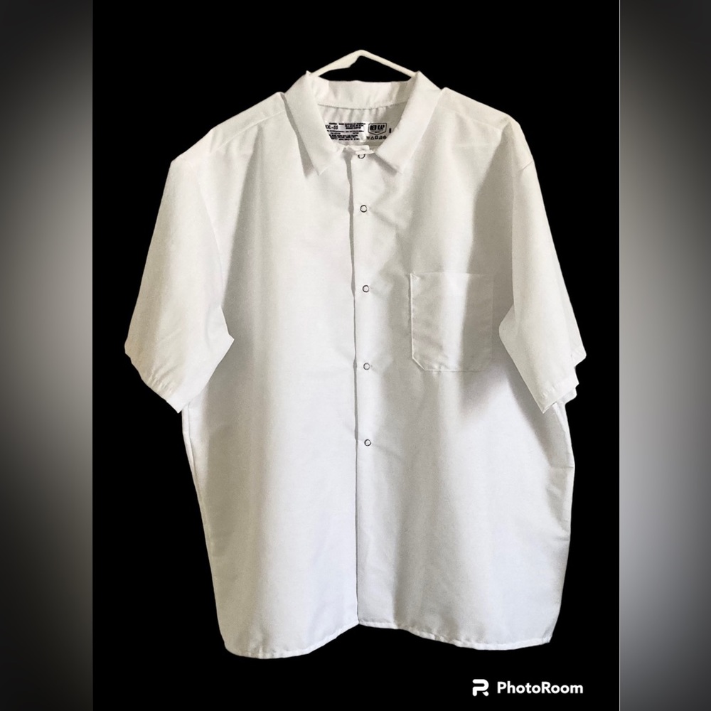 Mens White Industrial Work Shirt Size XXL NWOT